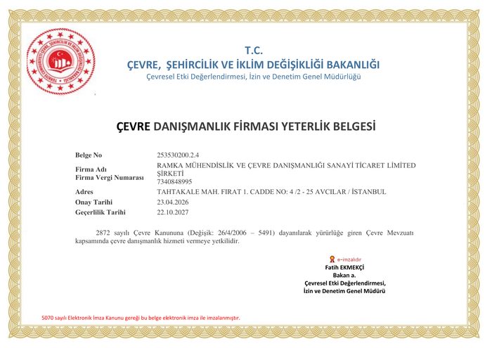 Environmental Consultancy Competency Certificate